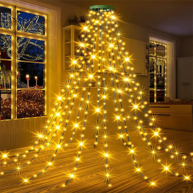Wasserfall-Lichter für Weihnachtsbaum