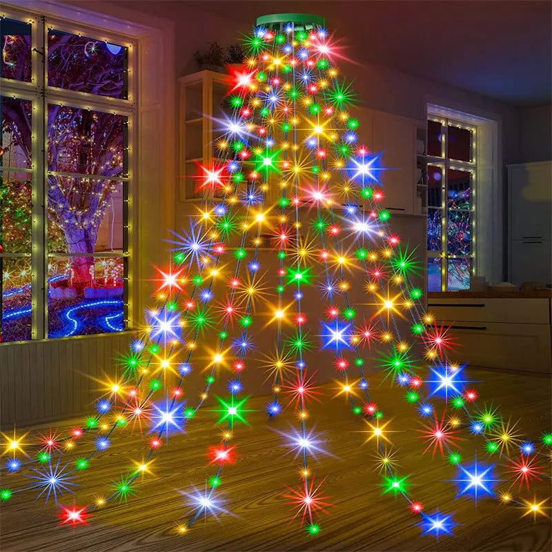Wasserfall-Lichter für Weihnachtsbaum