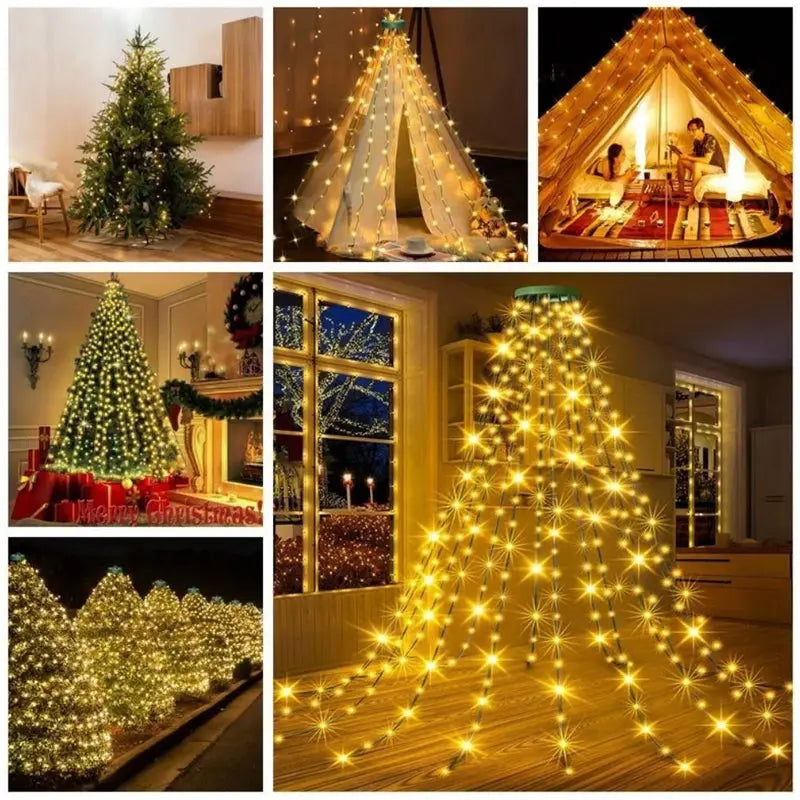 Wasserfall-Lichter für Weihnachtsbaum