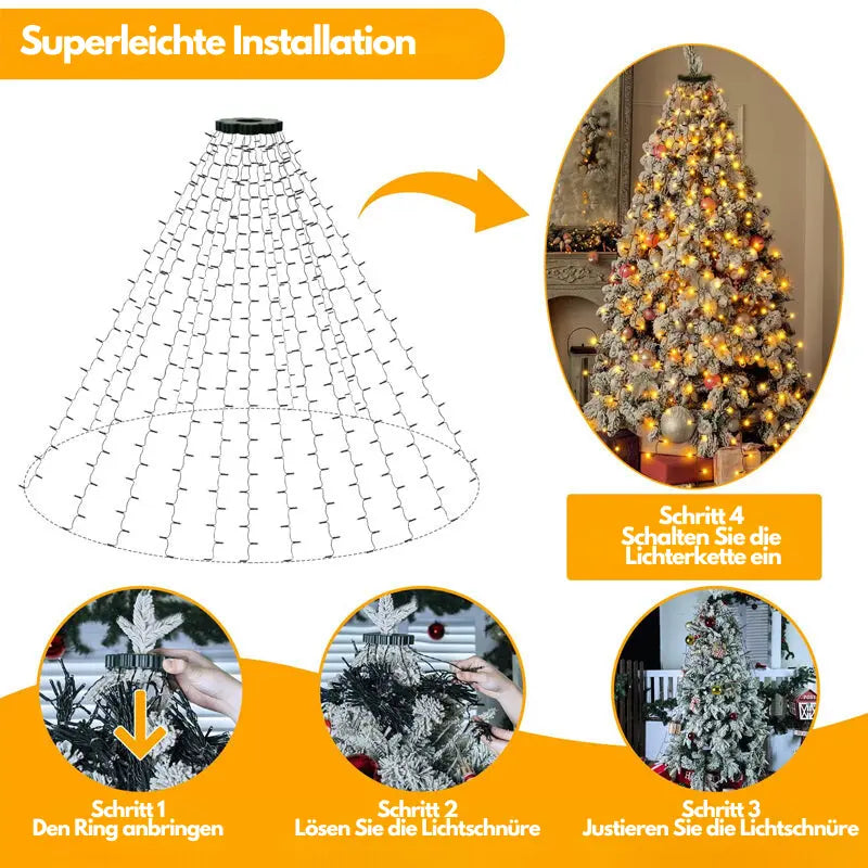 Wasserfall-Lichter für Weihnachtsbaum