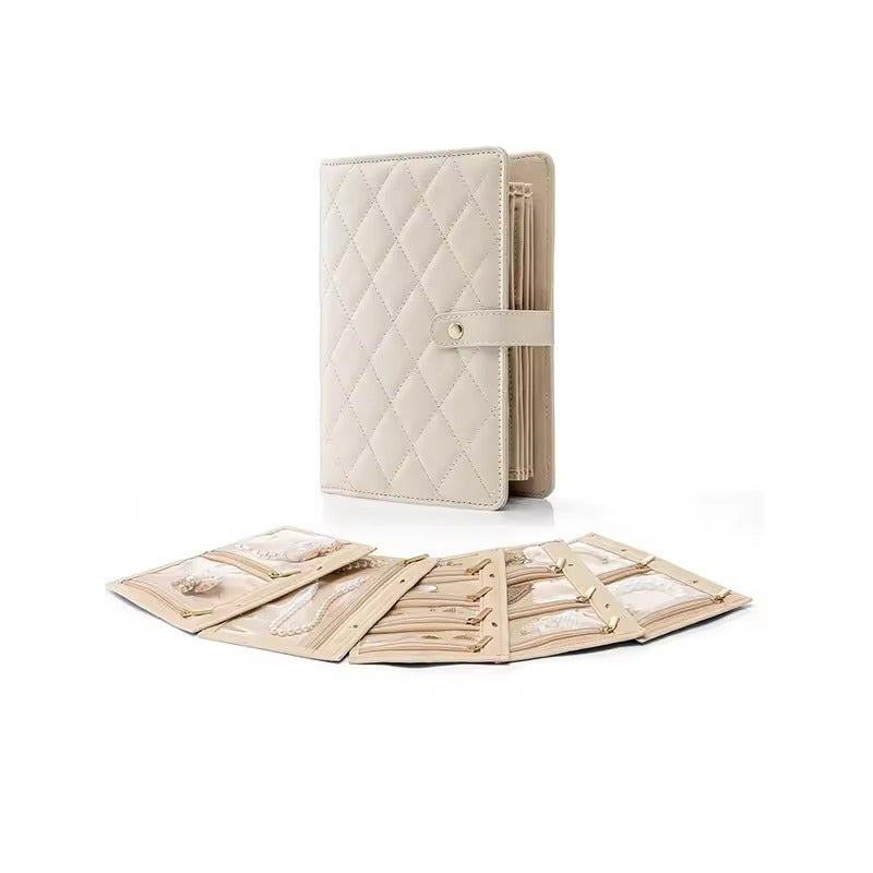 JewelBook™ - Tragbares Schmuckaufbewahrungsbuch aus Leder