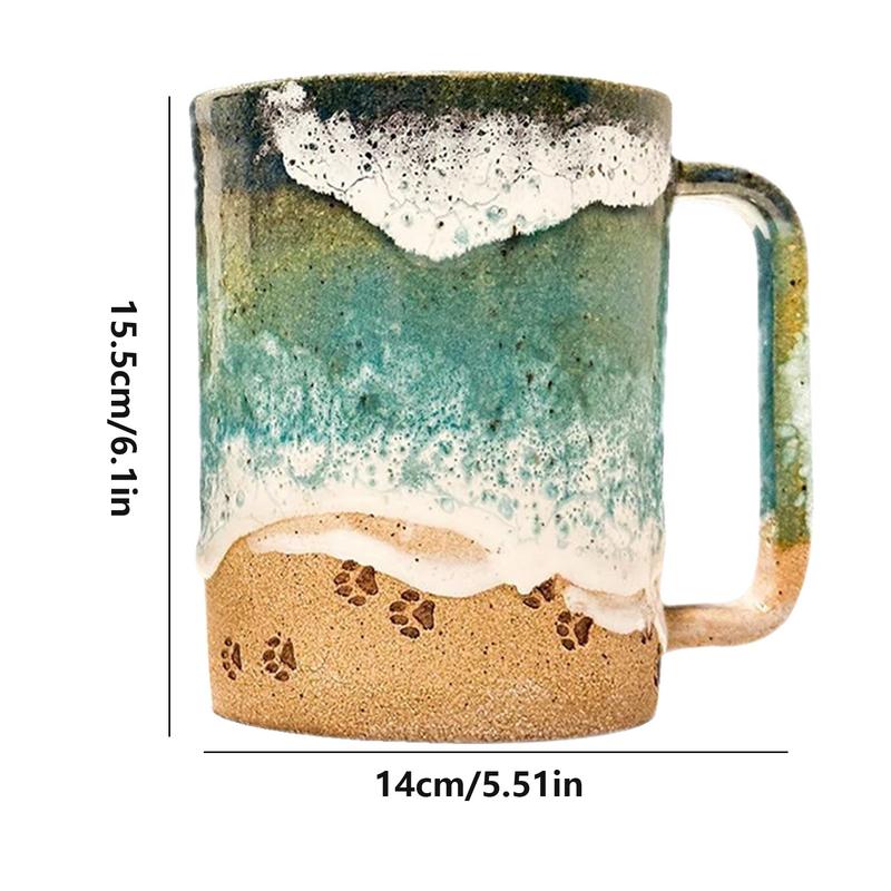 50% RABATT | OceanBrew - Cupshore 3D-gedruckter Keramik-Kaffeebecher mit Küstenlinie [Letzter Tag Rabatt]