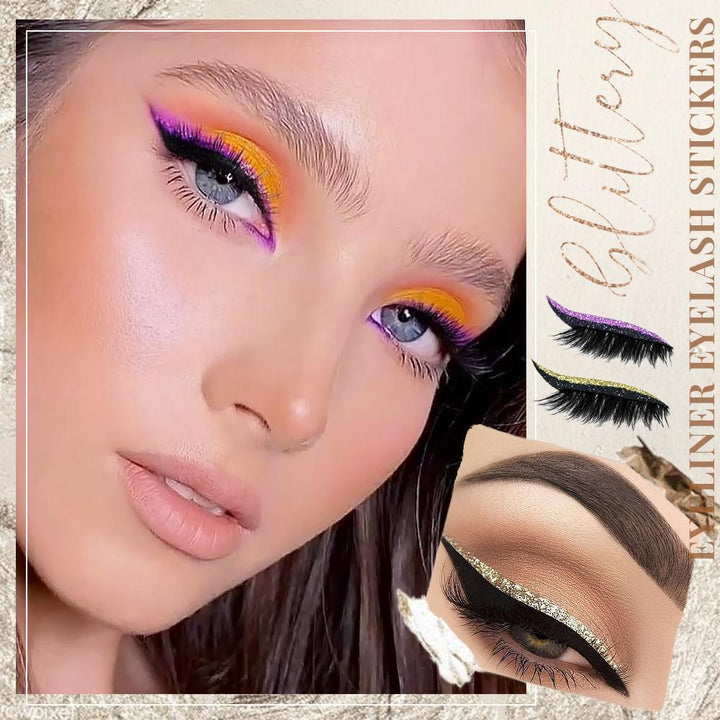 Wiederverwendbare Glitter Eyeliner Wimpernaufkleber | 1+1 GRATIS