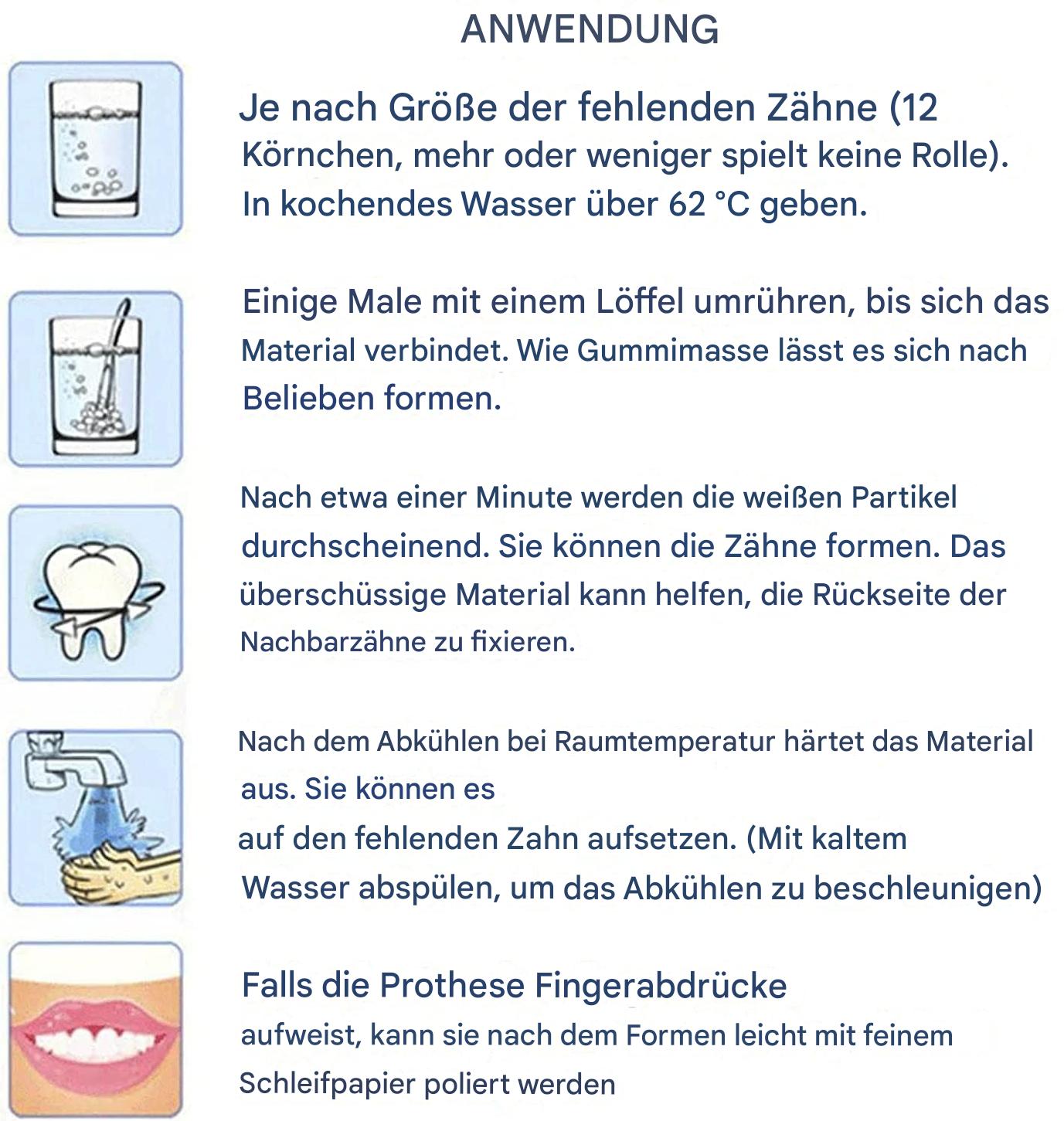 Zahnreparatur Set | Sofort Zahnlücken Füllen | Natürliche Zahnfarbe | ToothPerfect
