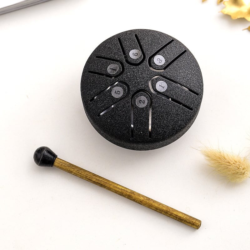Mini-Trommel aus Kohlenstoffstahl - Ideal für die Musiktherapie