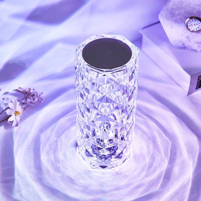 16 Farben Rosenstrahlen™ - Kristall Diamant Tischlampe