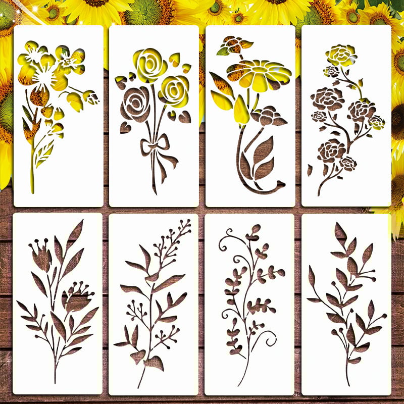 Wiederverwendbare Blumen-Schablone für Garten & Zaun-Deko