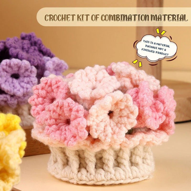 VeloraBloom™ DIY Wollset – Gestalten Sie wunderschöne Blumen-Untersetzer, die Ihre Seele fesseln und beruhigen