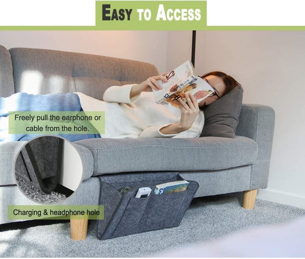 1+1 GRATIS | Hängende Bett-Organizer – Platzsparende Aufbewahrung mit großen Taschen