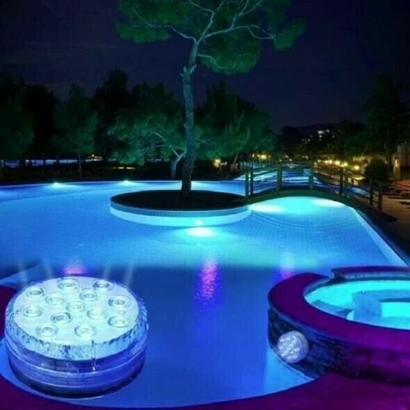1+1 GRATIS | Unterwasser-LED-Poollichter – Wasserdicht & Fernbedienung