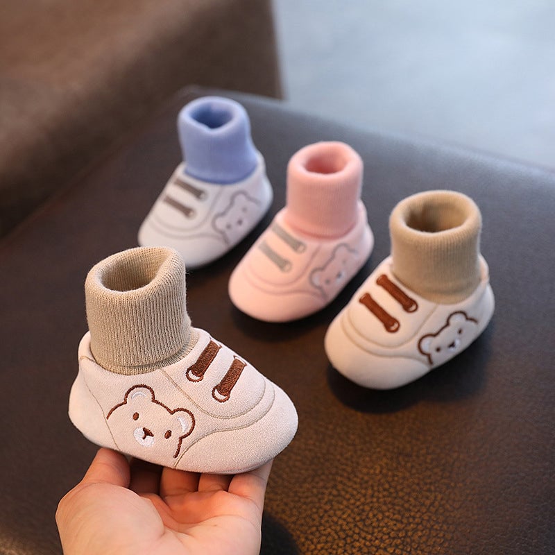Warme Baby-Winterschuhe mit Plüschfutter – Rutschfest & Atmungsaktiv