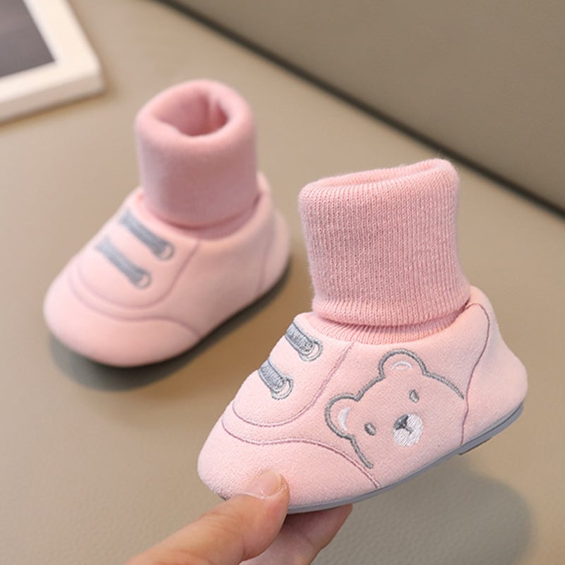 Warme Baby-Winterschuhe mit Plüschfutter – Rutschfest & Atmungsaktiv