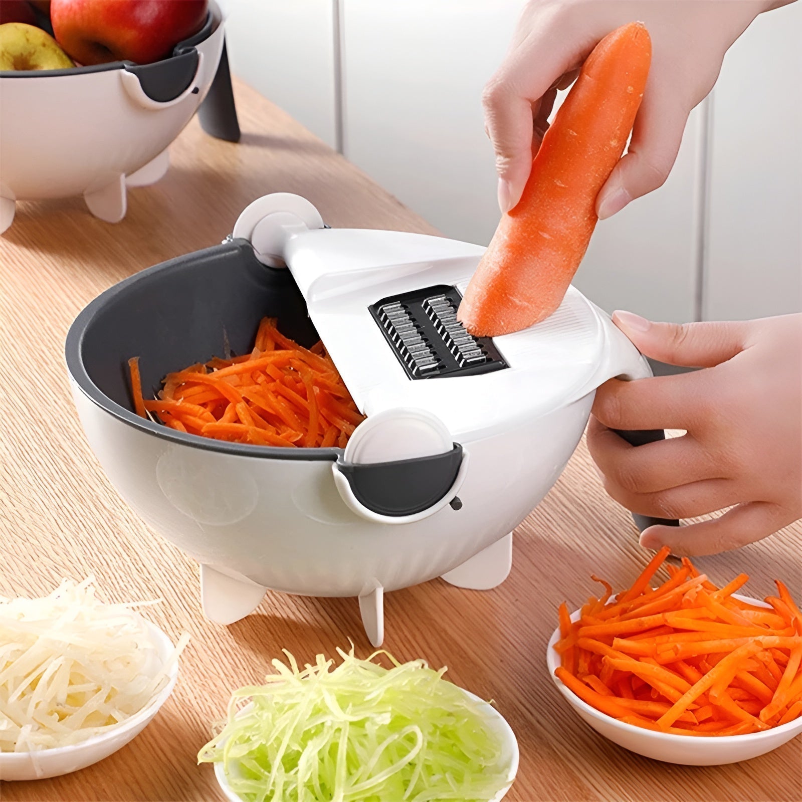 VegEase™ – Ermöglicht das mühelose Schneiden, Hobeln und Reiben von Gemüse