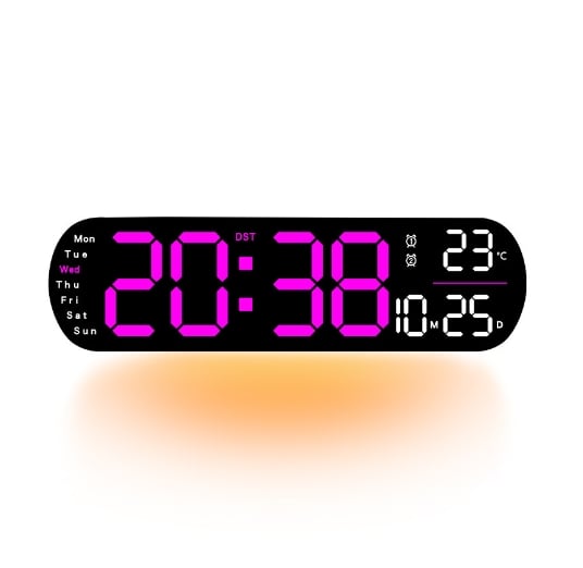 TimeLite™ - Verbesserte digitale Wanduhr mit großem Display
