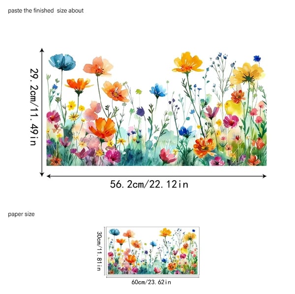 Bunte Blumenfensteraufkleber – Sofort mehr Farbe in Ihrem Zuhause (1+1 Gratis)