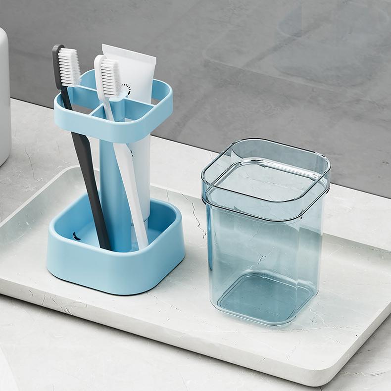 1+1 GRATIS | Stilvoller Zahnbürstenhalter mit Schutzabdeckung – Hygienisch & Ordentlich