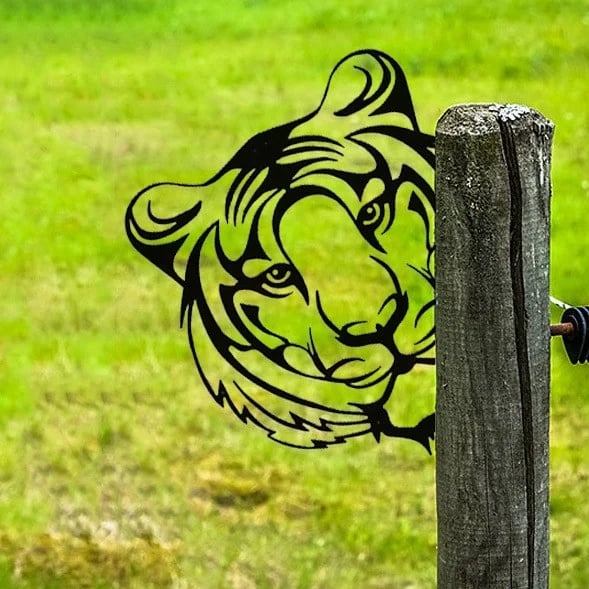 Lustige Garten-Dekoration aus Metall – Bauernhoftiere zum Aufhängen