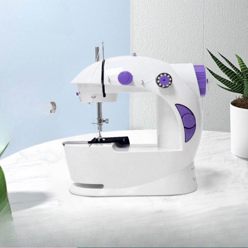 Mini Nähmaschine Tragbar Elektrisch + Fußpedal Bivolt 110V/220V