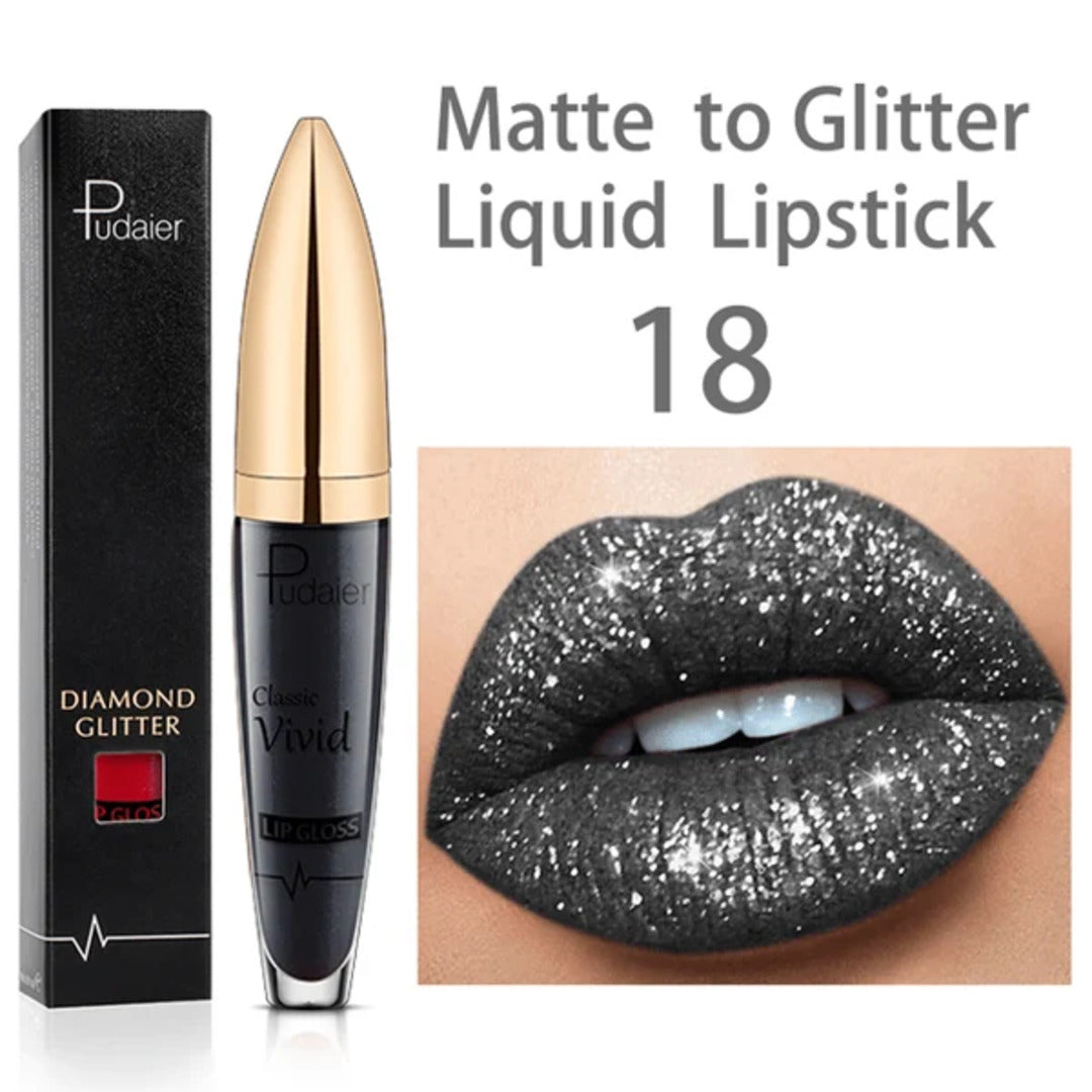 GlamShine - Attraktiver Glitzer-Lippenstift | 1+1 GRATIS