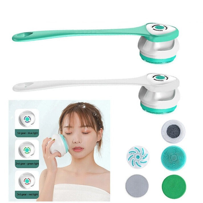 LuxeScrub™ Powerbürste — Enthülle seidige, stressfreie Haut bei jeder Dusche