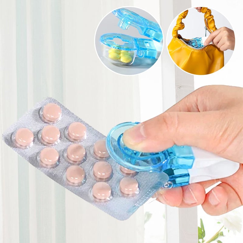 Tragbare Pillendose | Kompakt & Sicher | Ideal für unterwegs | Polystyrol & Polyacetalharz