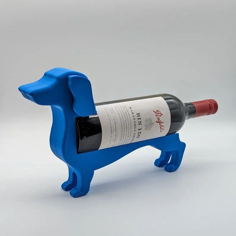 Einzigartiger Dachshund-Weinflaschenhalter – Ideal für Weinliebhaber