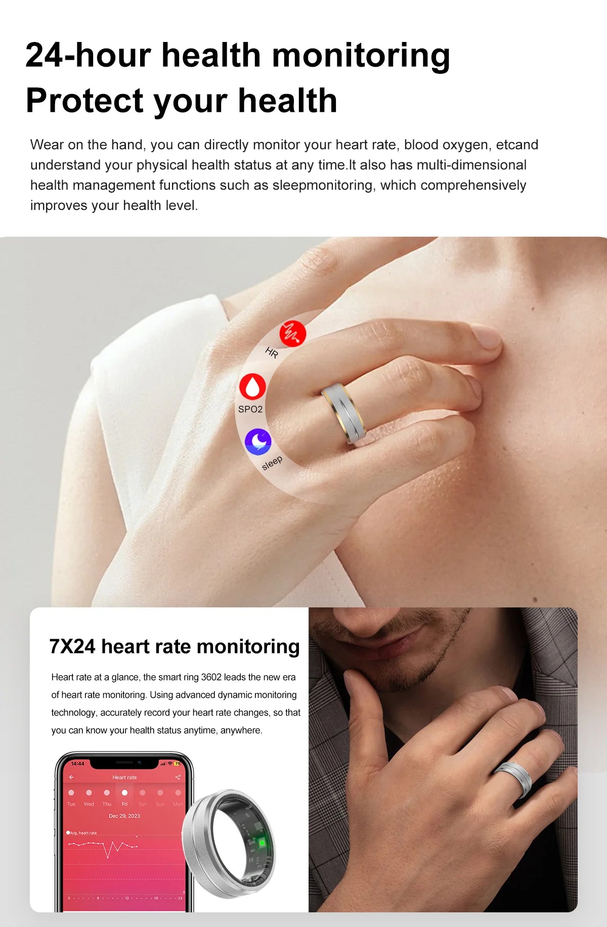 RingFit™ - Intelligenter Fitness-Tracker-Ring