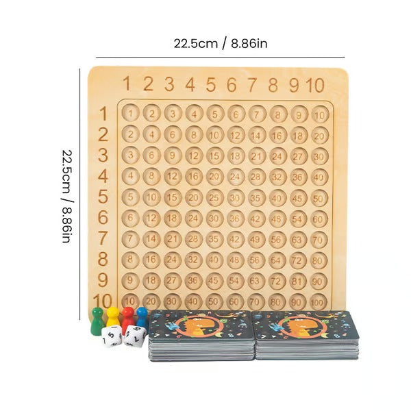 Lernspiel Multiplikation Holz