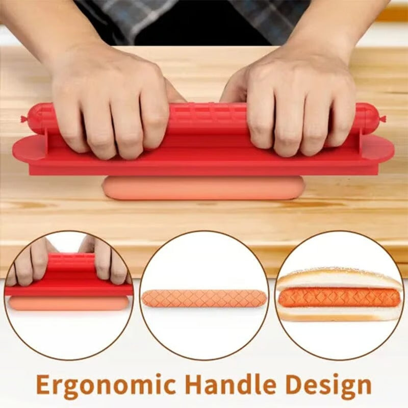 Perfekter Criss-Cross Hotdog-Schneider – Saftige, gleichmäßig gegarte Würstchen