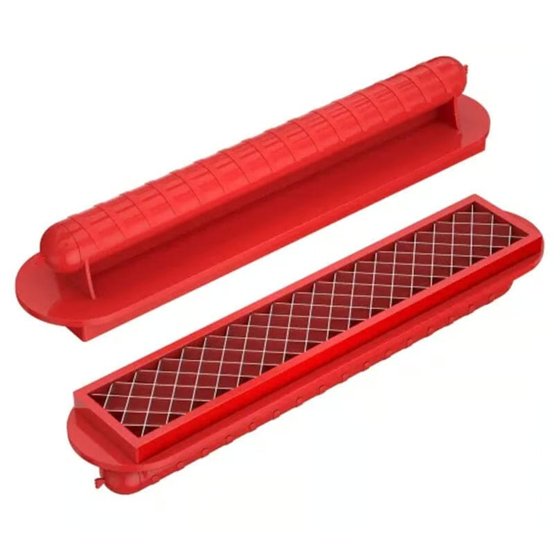 Perfekter Criss-Cross Hotdog-Schneider – Saftige, gleichmäßig gegarte Würstchen