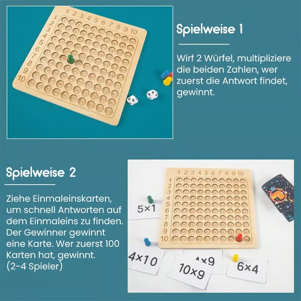 Lernspiel Multiplikation Holz