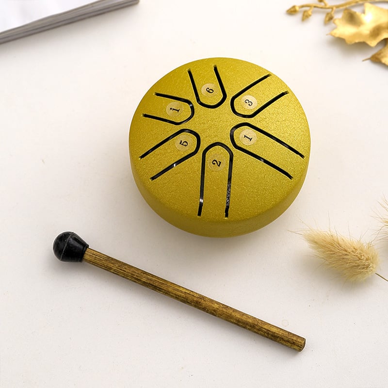 Mini-Trommel aus Kohlenstoffstahl - Ideal für die Musiktherapie