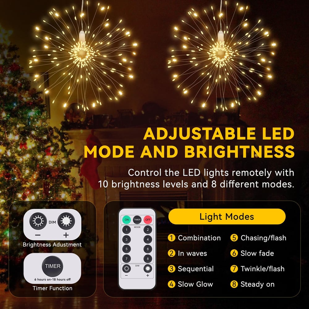 2+1 GRATIS | Hängende Sternenlichter – Magische Atmosphäre für Ihr Zuhause