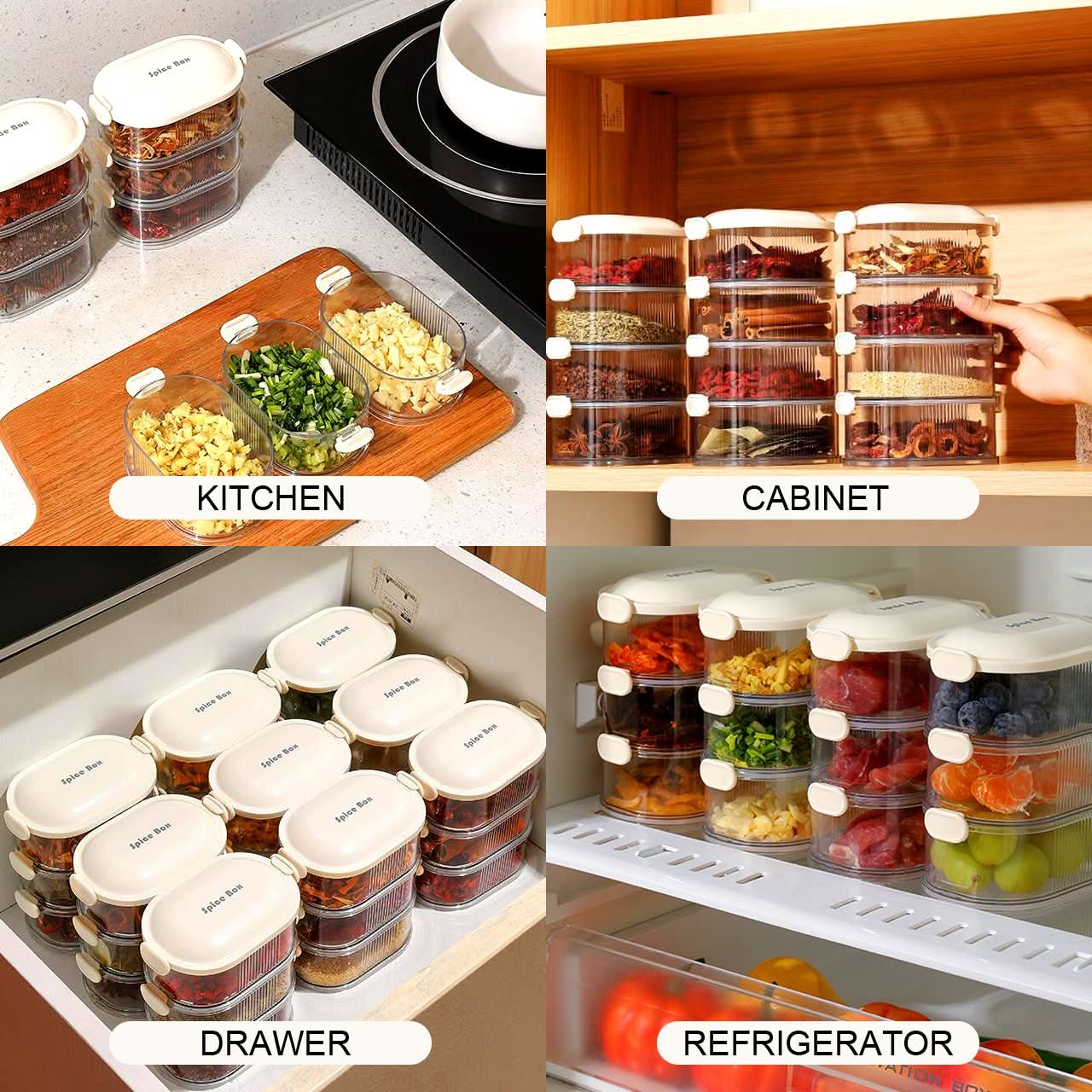 2+1 GRATIS | FlavorBox - Mehrstöckige Gewürzaufbewahrungsbox