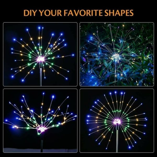 1+1 Graits - Solar Feuerwerk Lichterkette