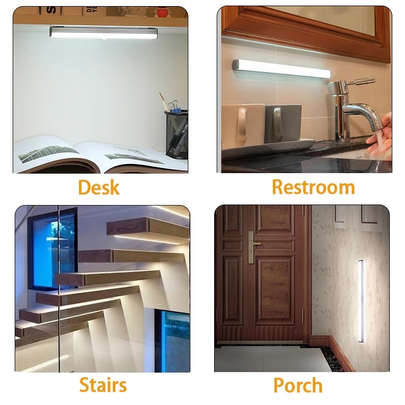 GlowMag™  - Befestigungsfreie intelligente Sensor-Magnet-USB wiederaufladbare LED-Lichter