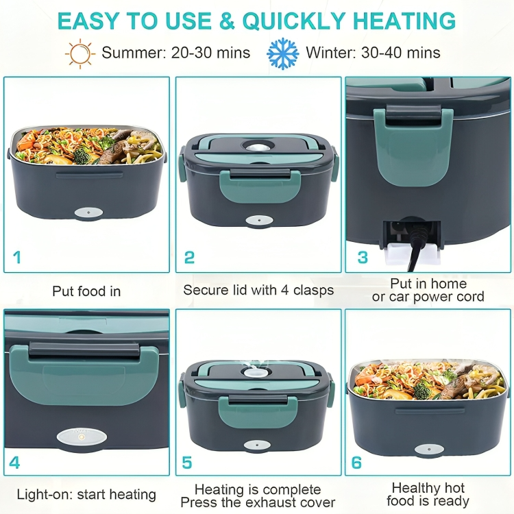 50% RABATT | HotPack - Elektrischer Lunchbox-Wärmer [Letzter Tag Rabatt]