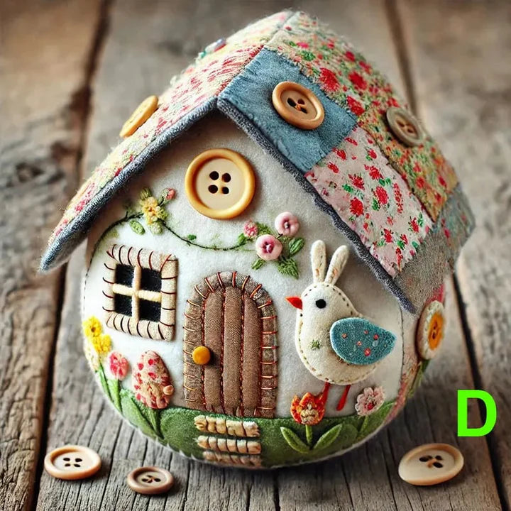 1+1 Gratis | EggCraft™ Patchwork-Filz-Eierhaus-DIY-Kit