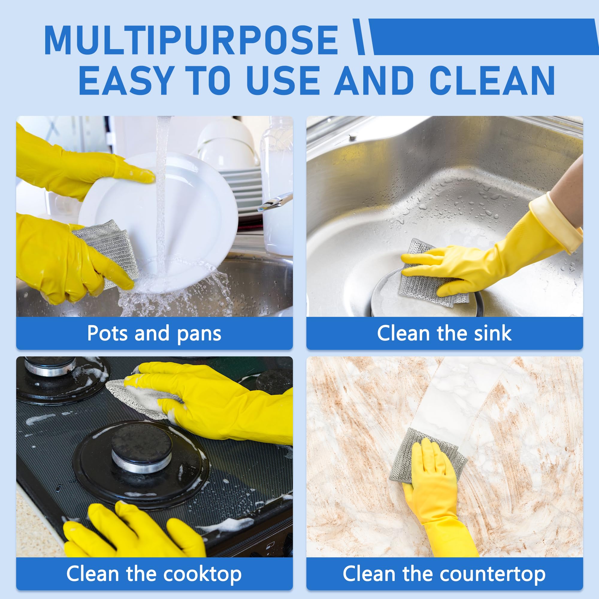 Diamantgewebtes Reinigungstuch – zum Reinigen und auch zum Schälen von Kartoffeln geeignet