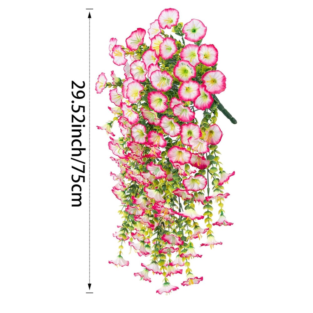 Hängende Morning Glory aus hochwertiger UV-beständiger Seide