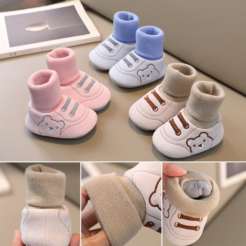 Warme Baby-Winterschuhe mit Plüschfutter – Rutschfest & Atmungsaktiv
