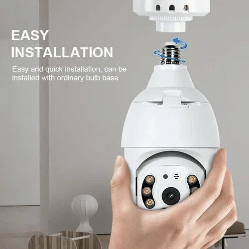 SafeView™ - Drahtlose Wifi Glühbirnenkamera Sicherheitskamera (50% Rabatt)