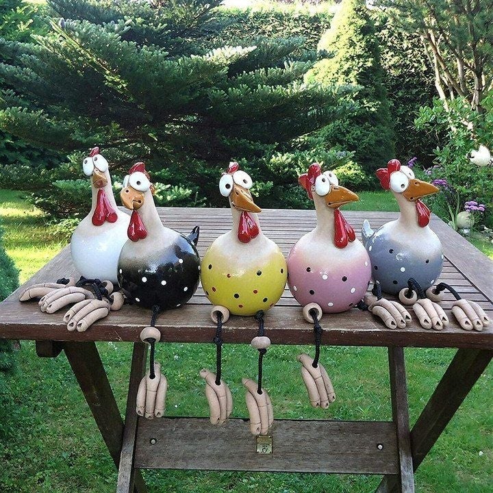 GardenCluck – Lustige Hühnerdekoration für Haus & Garten