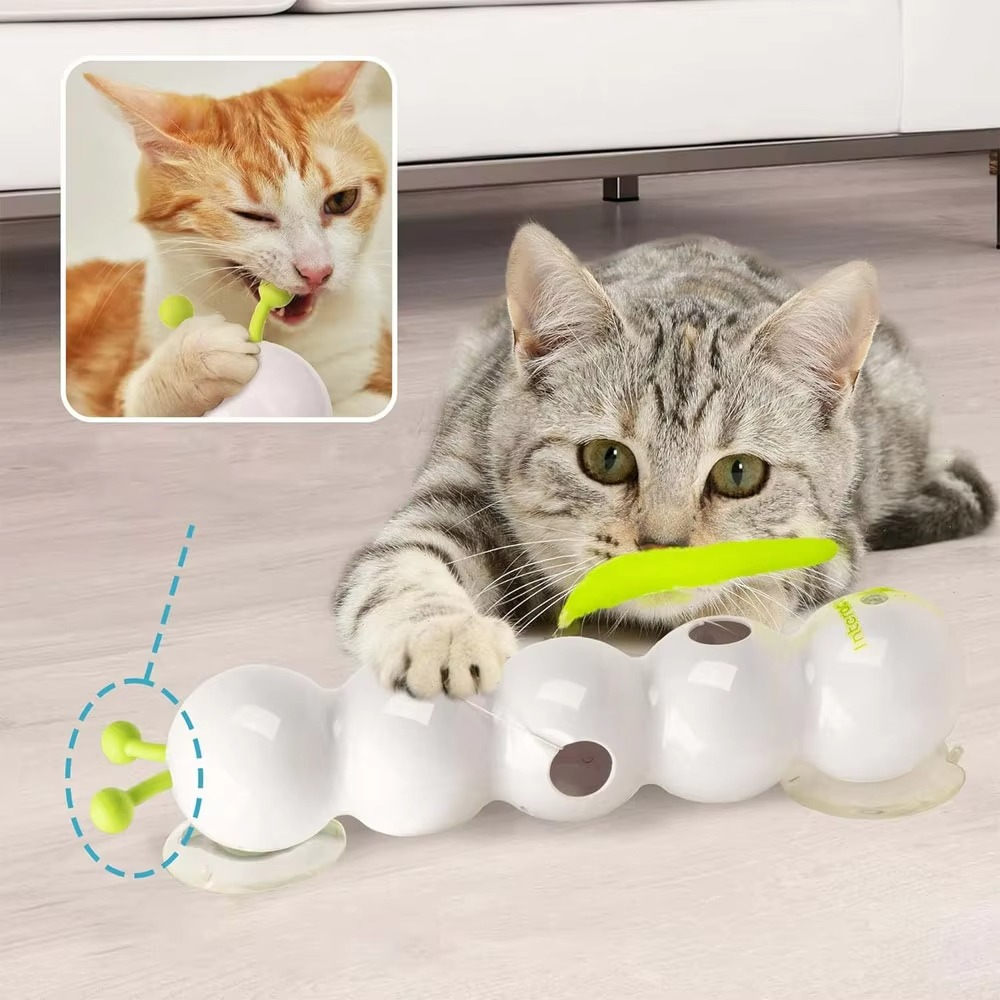 PounceMate™ | Stimulierendes zappelndes Wurmspielzeug für aktive Katzen