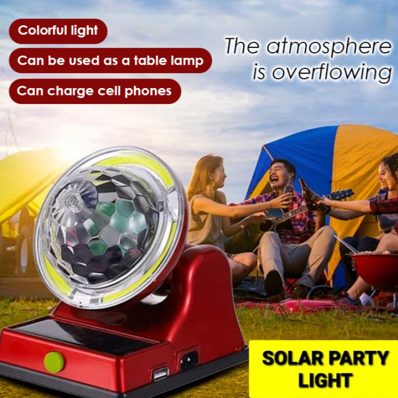 Solarbetriebene Rotierende RGB-Disco-Kugel – Magisches Partylicht
