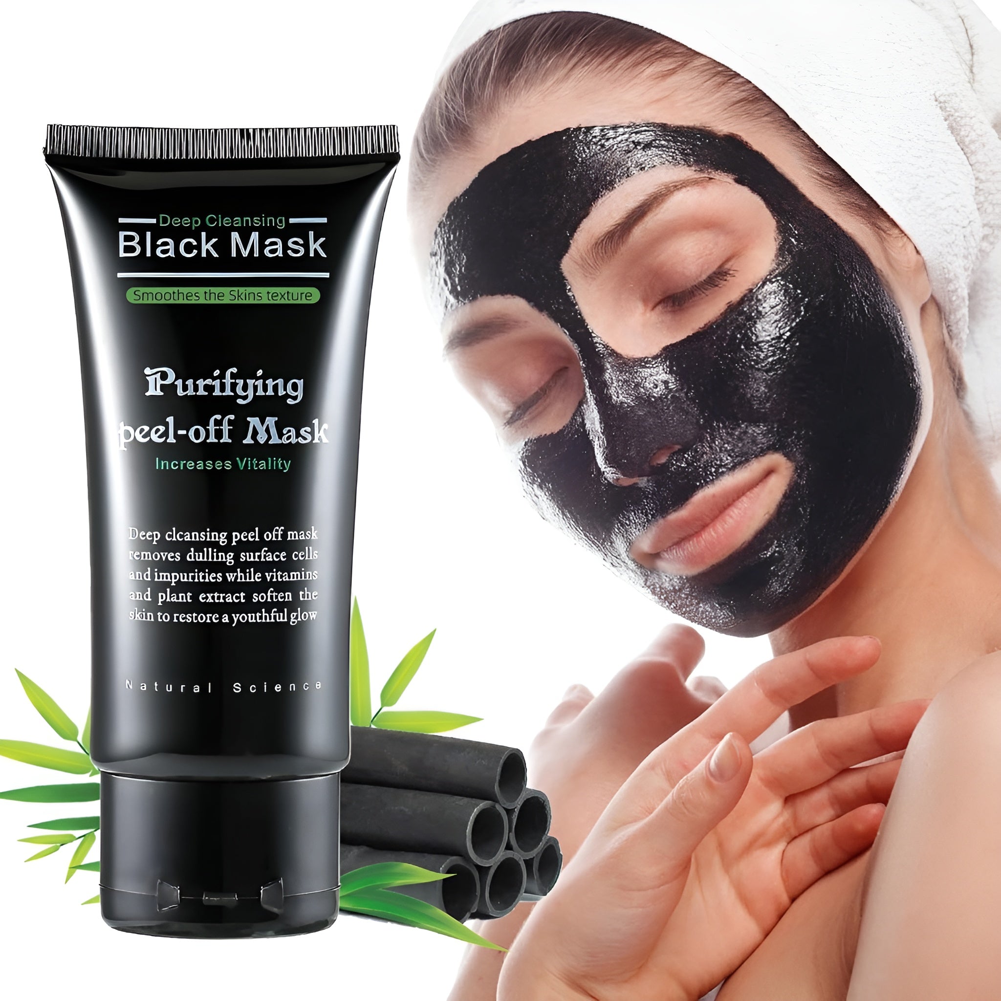 PureGlow 50ML  - Mitesser entfernende Gesichtsmaske | 1+1 GRATIS