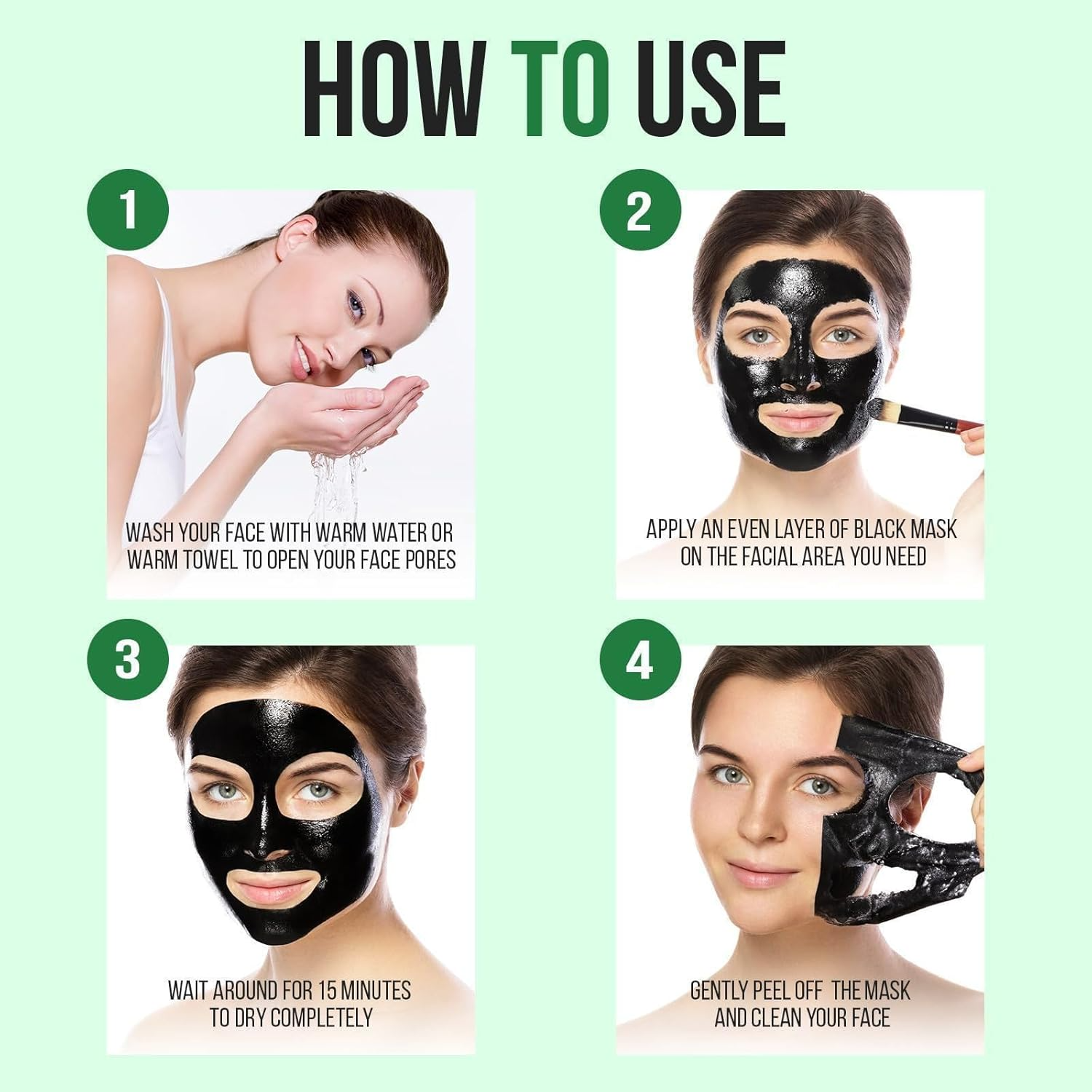 PureGlow 50ML  - Mitesser entfernende Gesichtsmaske | 1+1 GRATIS