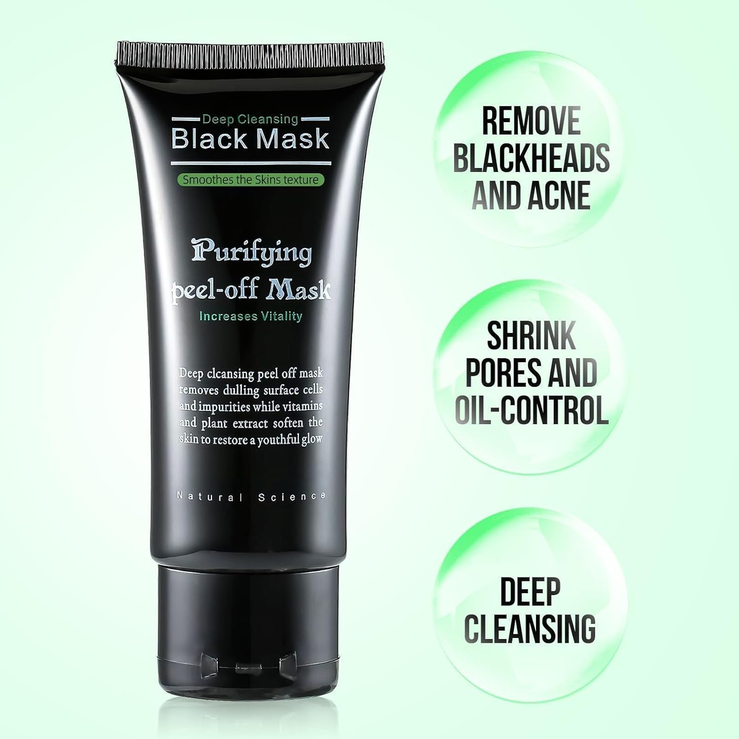 PureGlow 50ML  - Mitesser entfernende Gesichtsmaske | 1+1 GRATIS