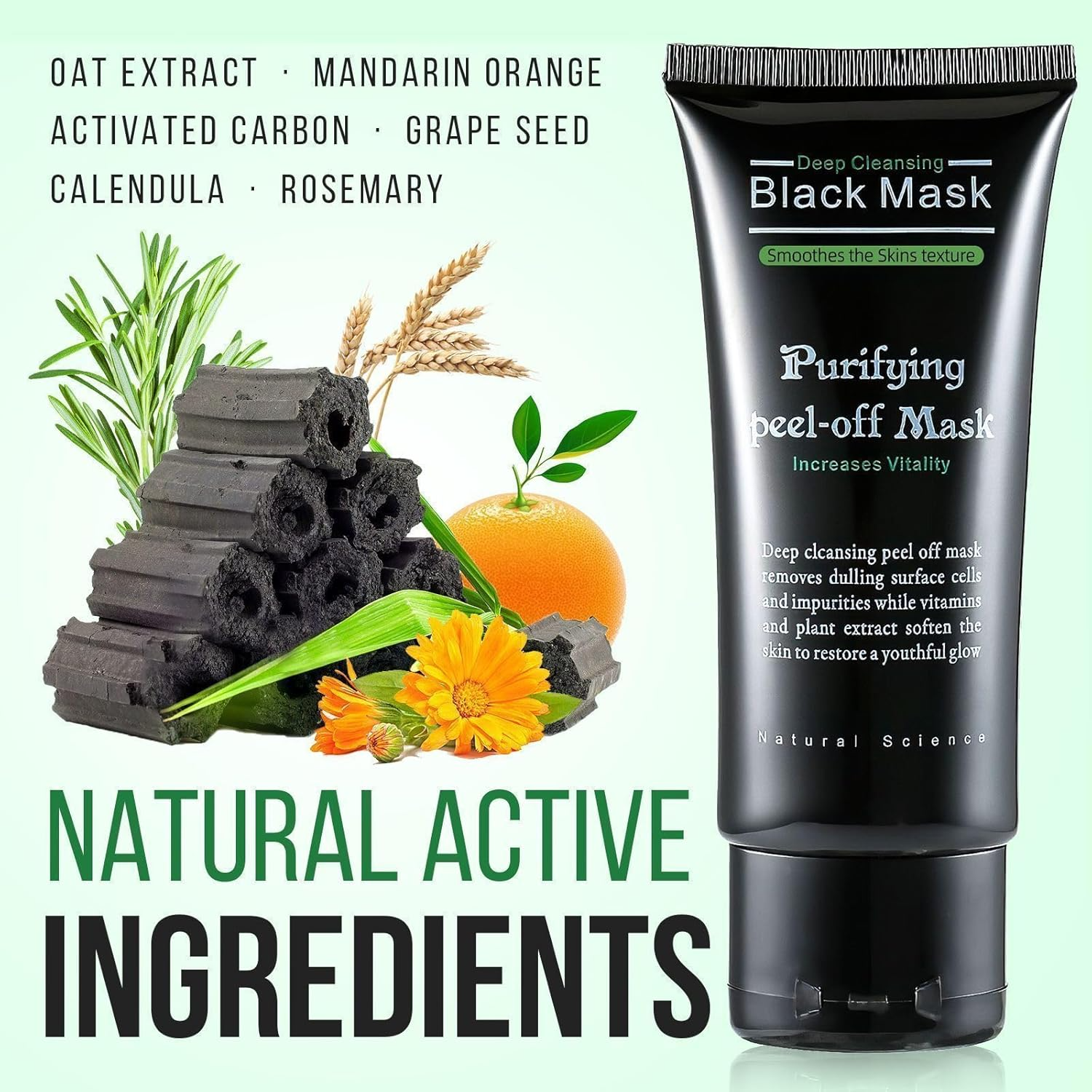 PureGlow 50ML  - Mitesser entfernende Gesichtsmaske | 1+1 GRATIS