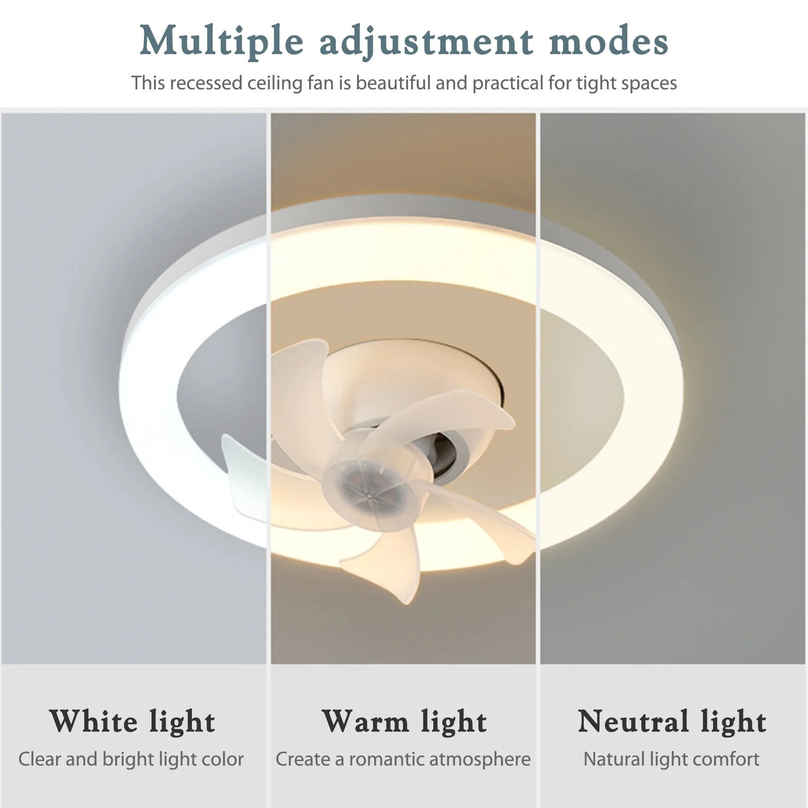 LED-Deckenventilator mit Fernbedienung – Leise & Stilvolle Kühlung